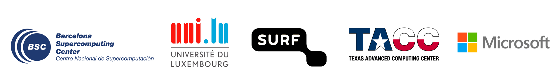 Logo BSC, University of Luxembourg, SURF